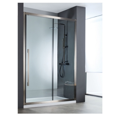 Εικόνα της Καμπίνα Ντουσιέρας Devon Noxx Slider 1+1 SLN100C-411 97-99cm Clean Black Brushed PVD