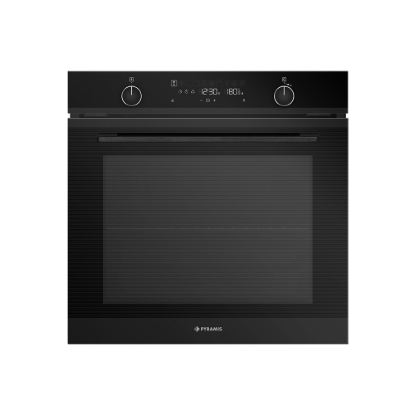 Εικόνα της Φούρνος Pyramis PO78094010EBLM Μαύρος Ματ 78 Lt Άνω Πάγκου 034070501