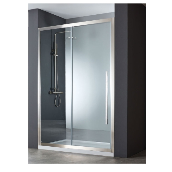 Εικόνα της Καμπίνα Ντουσιέρας Devon Noxx Slider 1+1 SLN140C-111 137-139cm Clean Inox Brushed PVD