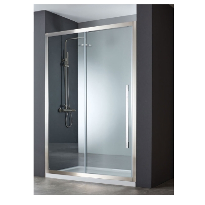 Εικόνα της Καμπίνα Ντουσιέρας Devon Noxx Slider 1+1 SLN160C-111 157-159cm Clean Inox Brushed PVD