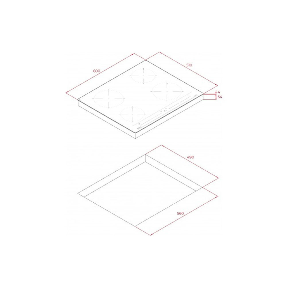 Εικόνα της Επαγωγική Εστία Teka IZC 64010 BK MSS Χωρίς Πλαίσιο Black Crystal 112520015