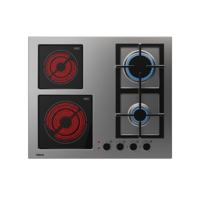 Εικόνα της Ανοξείδωτες εστίες γκαζιού & ηλεκτρικές Teka EFX 60.1 2G 2H AI AL BTN  Inox 112610036