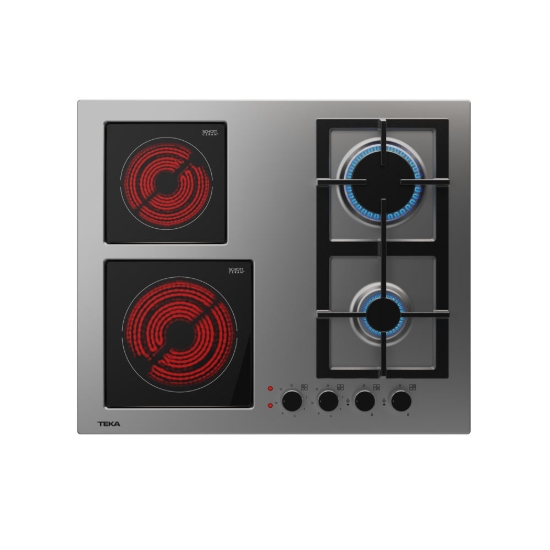 Εικόνα της Ανοξείδωτες εστίες γκαζιού & ηλεκτρικές Teka EFX 60.1 2G 2H AI AL BTN  Inox 112610036