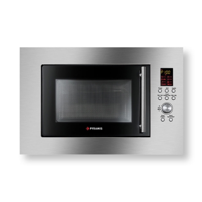 Εικόνα της Φούρνος Μικροκυμάτων Εντοιχιζόμενος Pyramis 30 Με Grill 23lt Inox 034011301
