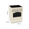 Εικόνα της Κουζίνα  Κεραμική Gorenje Classico GECS6B70CLI- 740764 Μπεζ 71lt  034064101
