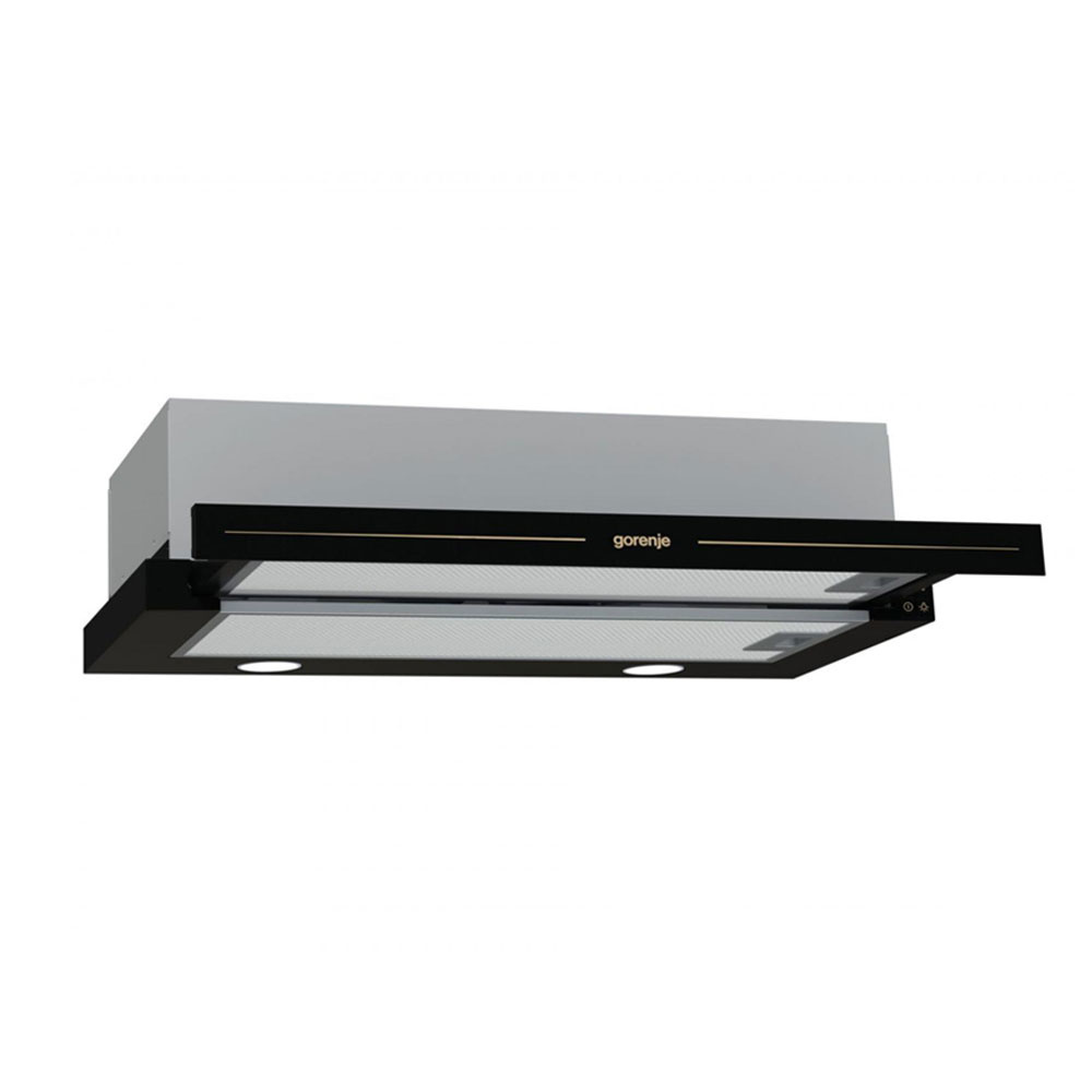 Εικόνα της Απορροφητήρας Gorenje BHP62CLB-731613 Μαύρος Συρόμενος 60cm 065038401