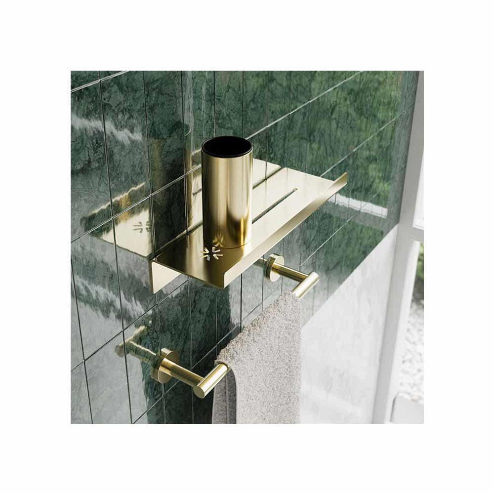 Εικόνα της Μεταλλική  Ποτηροθήκη Verdi Lamda  Light Gold  Brushed 3011542