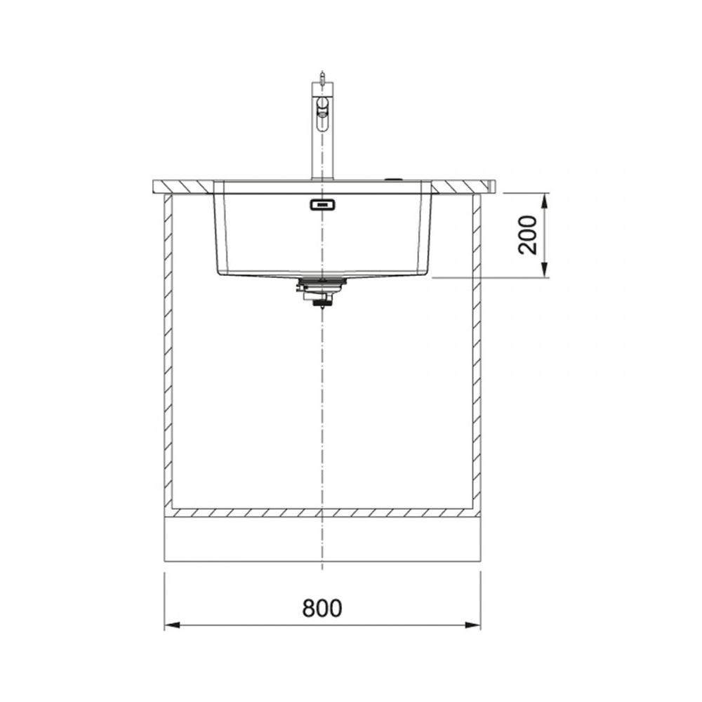 Εικόνα της Νεροχύτης Υποκαθήμενος Franke Mythos MYX 110-55 (59x44) Inox 3012500611 (122.0703.893)