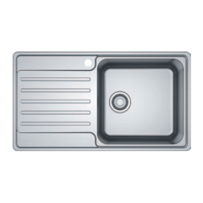 Εικόνα της Νεροχύτης Franke Bell 611 (86x48) Ραβδώσεις Δεξιά Λείος Inox 3011850105 (101.0517.508)