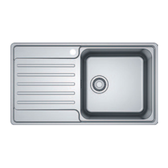 Εικόνα της Νεροχύτης Franke Bell 611 (86x48) Ραβδώσεις Δεξιά Λείος Inox 3011850105 (101.0517.508)