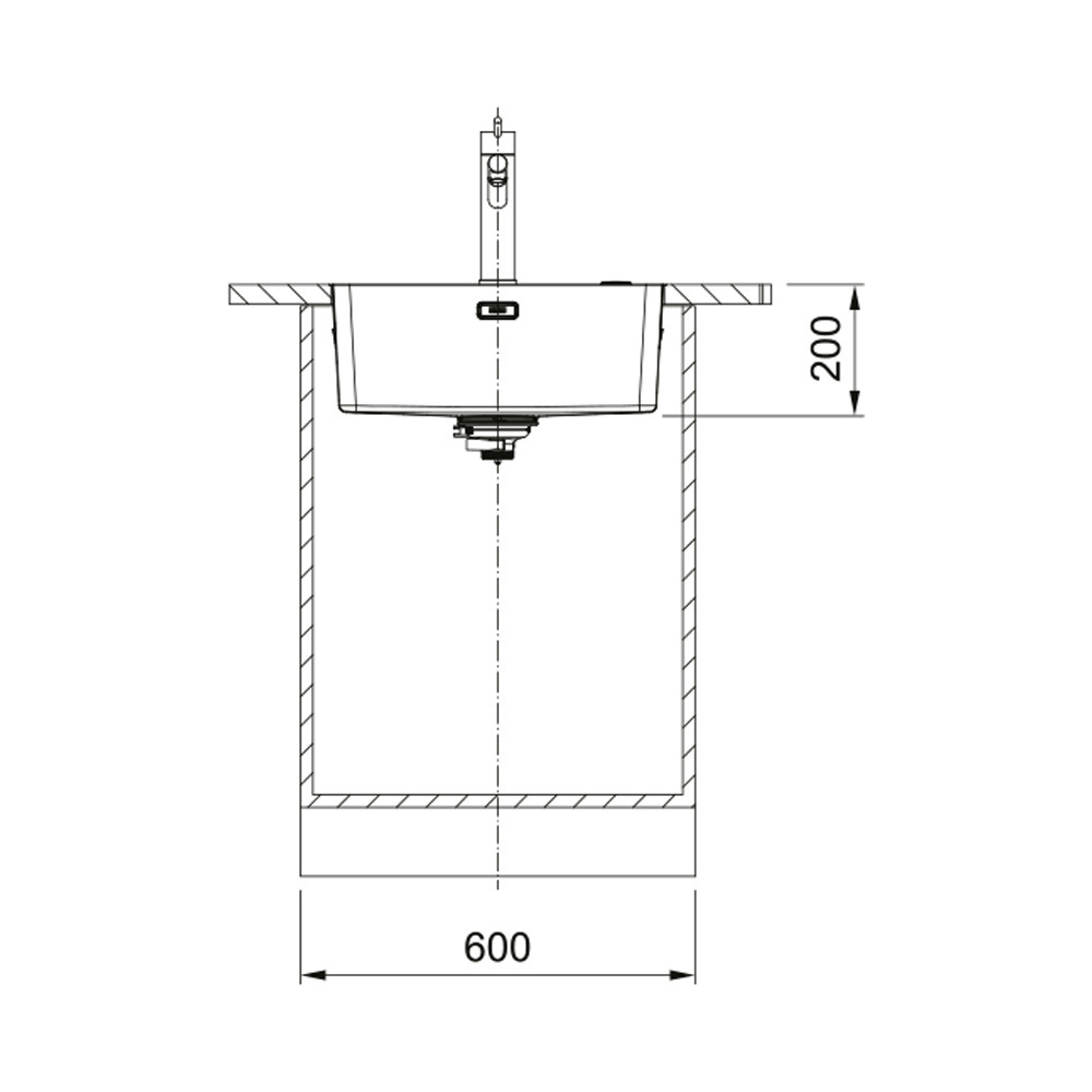 Εικόνα της Νεροχύτης Ένθετος Franke Mythos MYX 210-55 (56,2x41,2) Inox 3012500410 (127.0703.901)