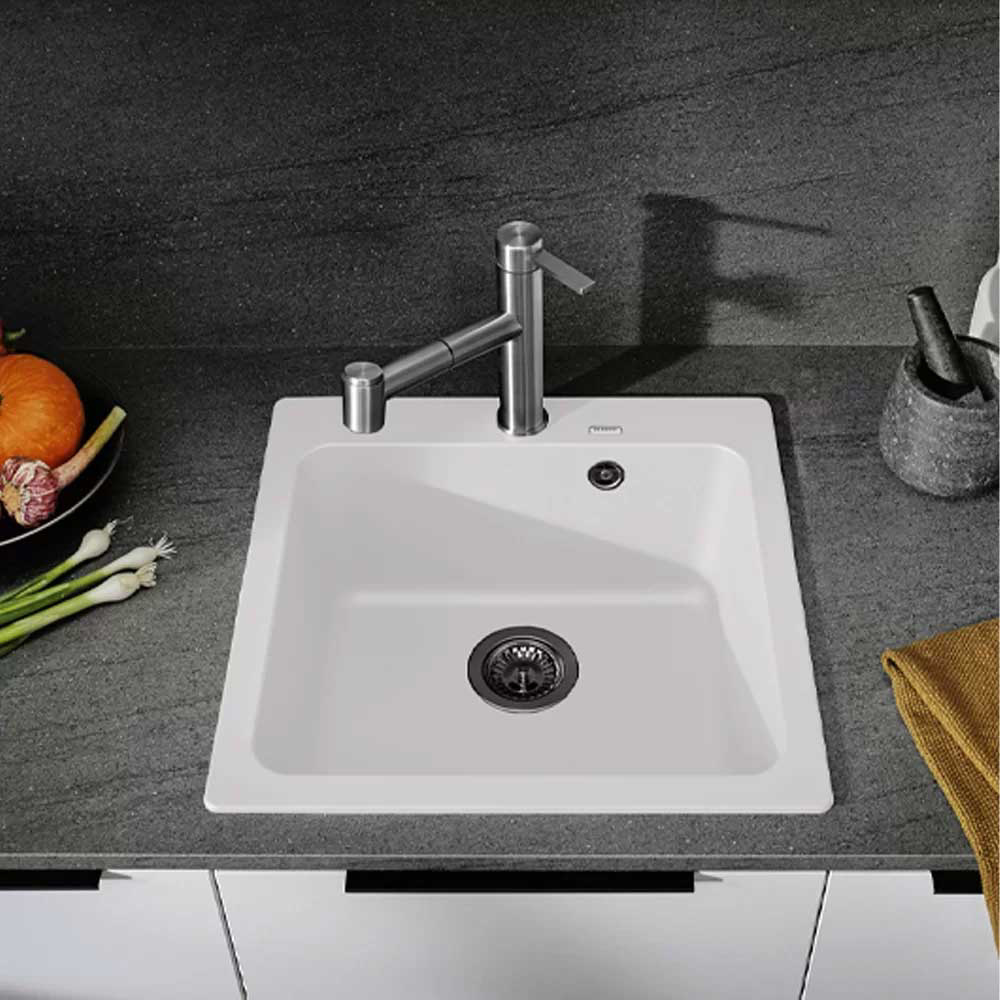 Εικόνα της Νεροχύτης Blanco Naya 5 Silgranit 51,5x51cm white 526582