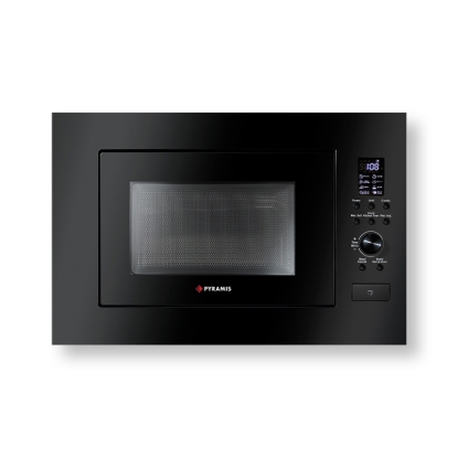 Εικόνα της Φούρνος Μικροκυμάτων Εντοιχιζόμενος Pyramis 30 Με Grill 23lt Black 034011401