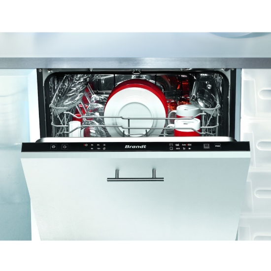 Εικόνα της Εντοιχιζόμενο Πλυντήριο Πιάτων Brandt BDJ325LB  60cm Πλήρως Καλυπτόμενο Kαντράν Xειρισμού