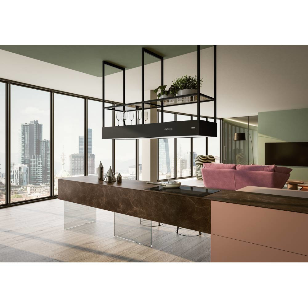 Εικόνα της Απορροφητήρας Franke Mythos T-Shelf FMY Evolution F160 Black Matt  Οροφής 3105001088 (325.0726.999)