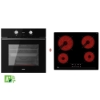 Εικόνα της Σετ Teka Φούρνος HLB 8418 P BK Πυρόλυση & Hydroclean Black + Εστία TBC 64010 111000083+112550014