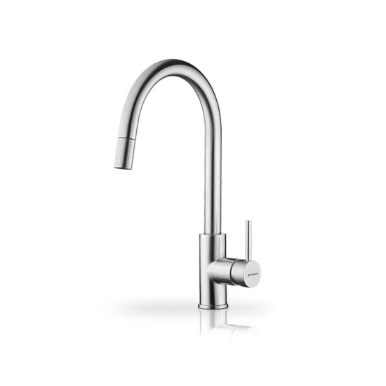 Εικόνα της Μπαταρία Κουζίνας Pyramis Verismo Ντους Inox 090917401