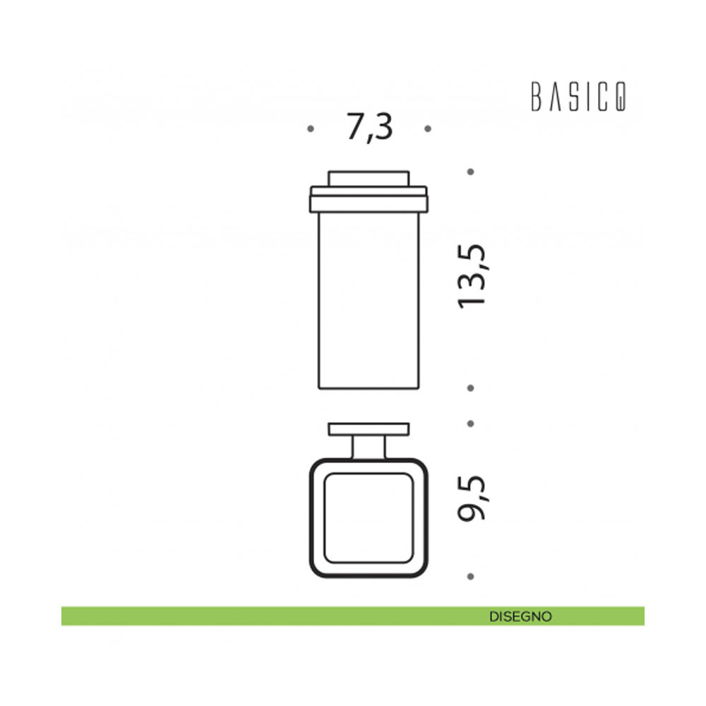 Εικόνα της Ποτηροθήκη Επιτοίχια Colombo Basic Q B3702 Χρωμέ