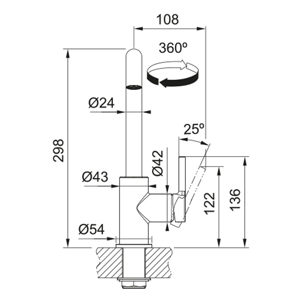 Εικόνα της Μπαταρία Κουζίνας Franke Lina U Standard HP Χρωμέ 3156807727 (115.0728.473)