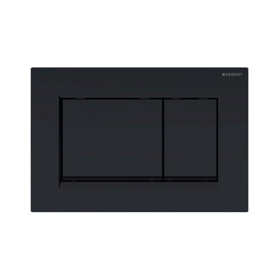 Εικόνα της Πλακέτα Χειρισμού Geberit Sigma 30 115.883.16.1 Μαύρη Ματ Με Ρίγα Μαύρη Για Καζανάκια Διπλής Λειτουργίας