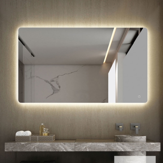 Εικόνα της Καθρέπτης Φωτιζόμενος LED Luminor Joy 12070 120x70cm