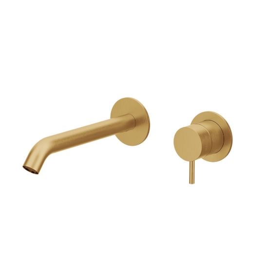 Εικόνα της Μπαταρία Νιπτήρος Εντοιχισμού Cora Cosmo 316L 6118-211 Gold Brushed PVD