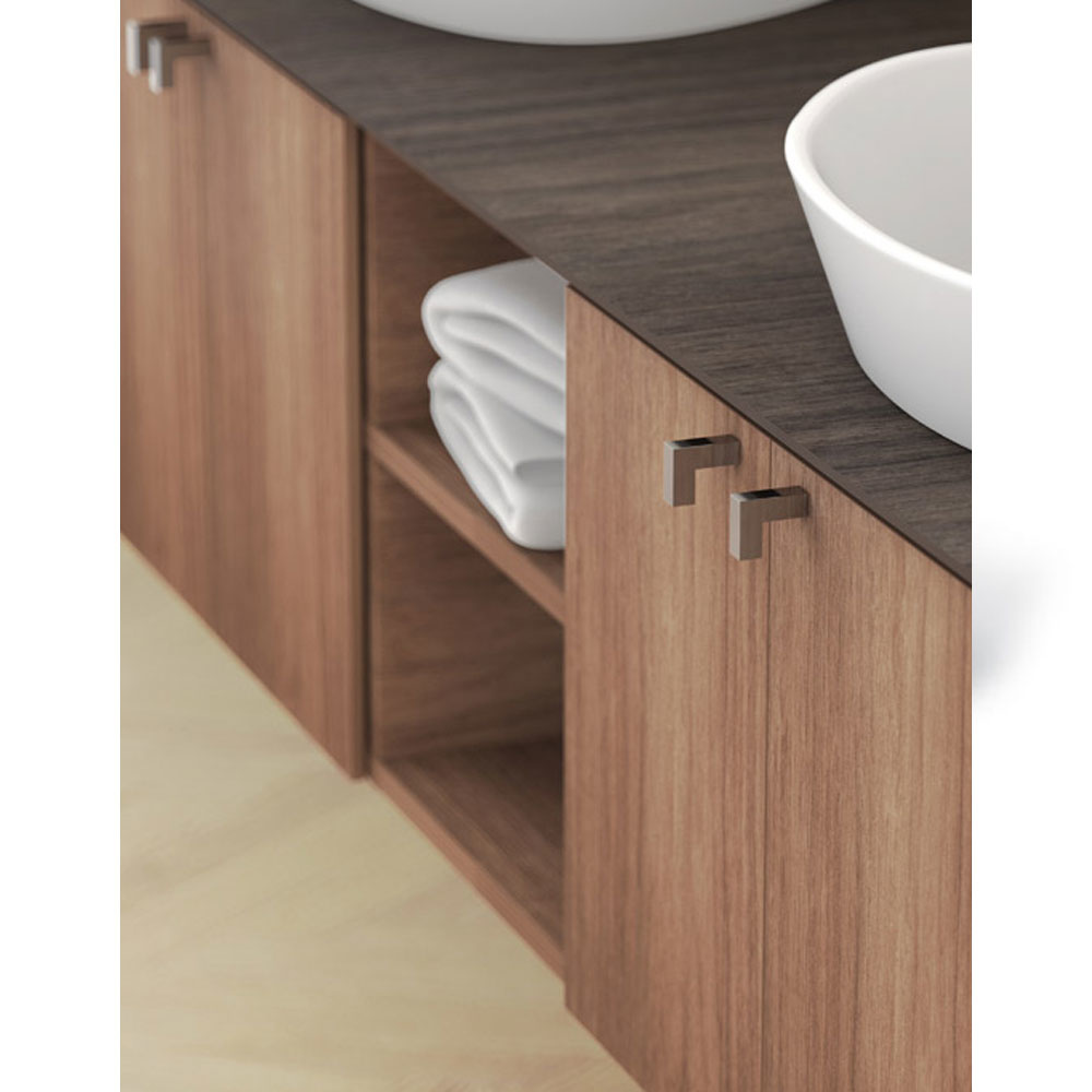 Εικόνα της Πόμολο Επίπλων Mital 130 NHST 10x30mm Νίκελ Ματ