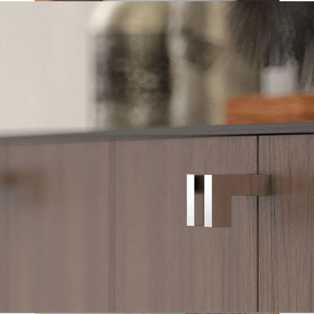 Εικόνα της Πόμολο Επίπλων Mital 130 CR 10x30mm Χρωμέ
