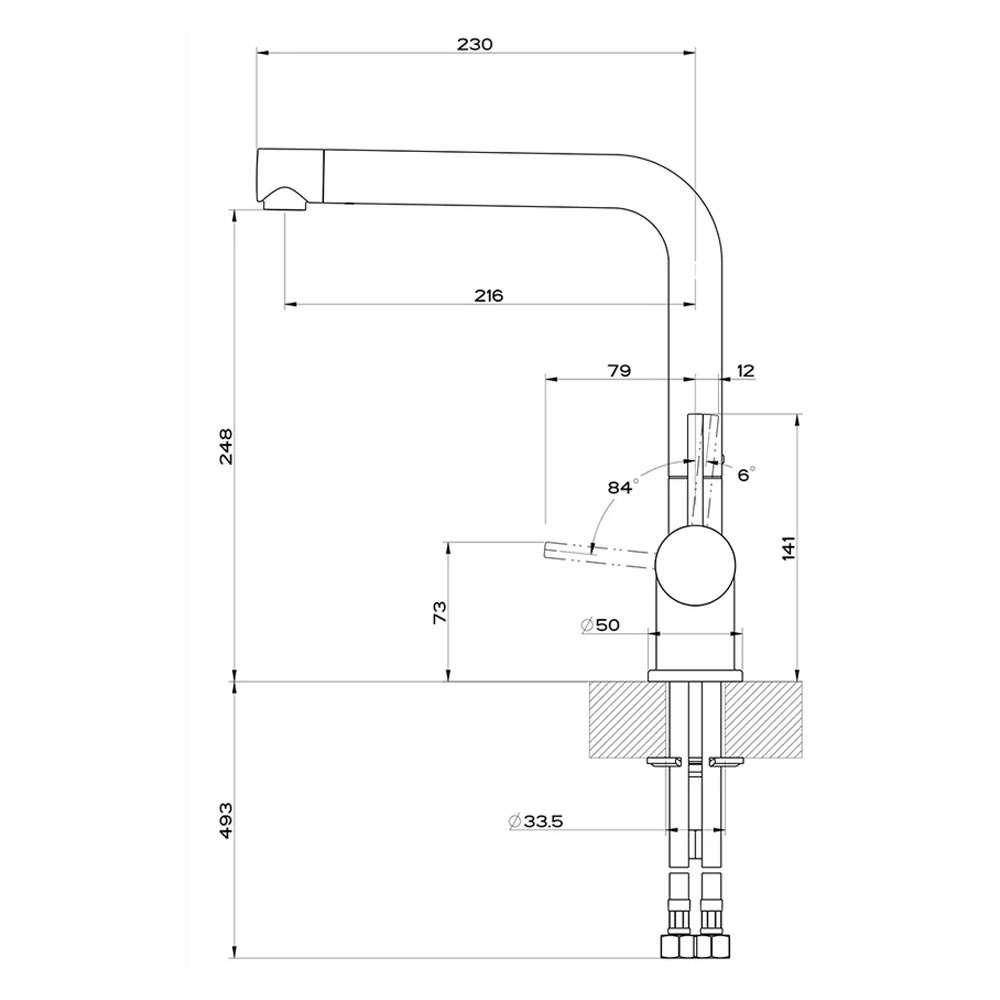 Εικόνα της Μπαταρία Κουζίνας Gessi Oxygene 50201-031 Χρωμέ