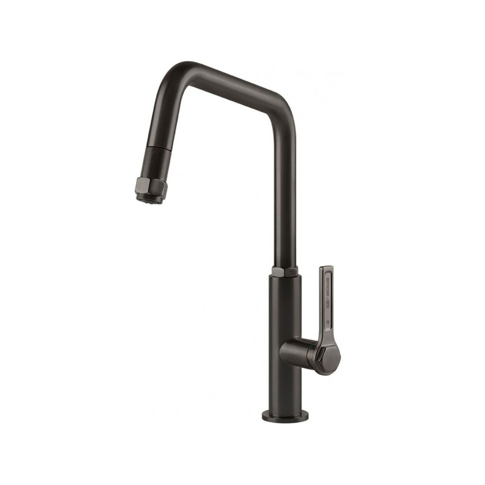 Εικόνα της Μπαταρία Κουζίνας Gessi Officine 60053-707 Ντους Black Brushed PVD