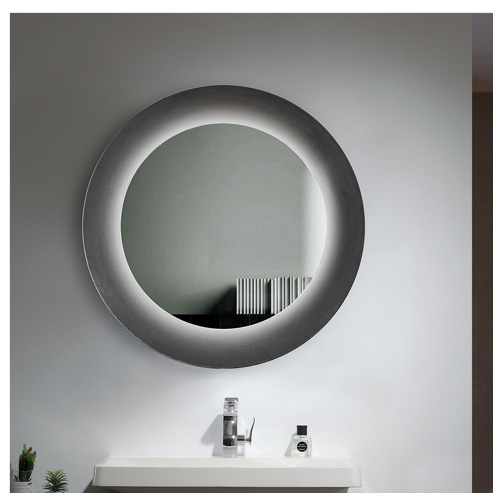 Εικόνα της Καθρέπτης Φωτιζόμενος LED Luminor Ring 75 Ø75cm Με Πλαίσιο Αλουμινίου