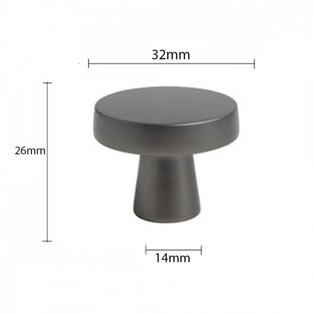 Εικόνα της Πόμολο Επίπλων CMD 5310 Φ32mm Γραφίτης
