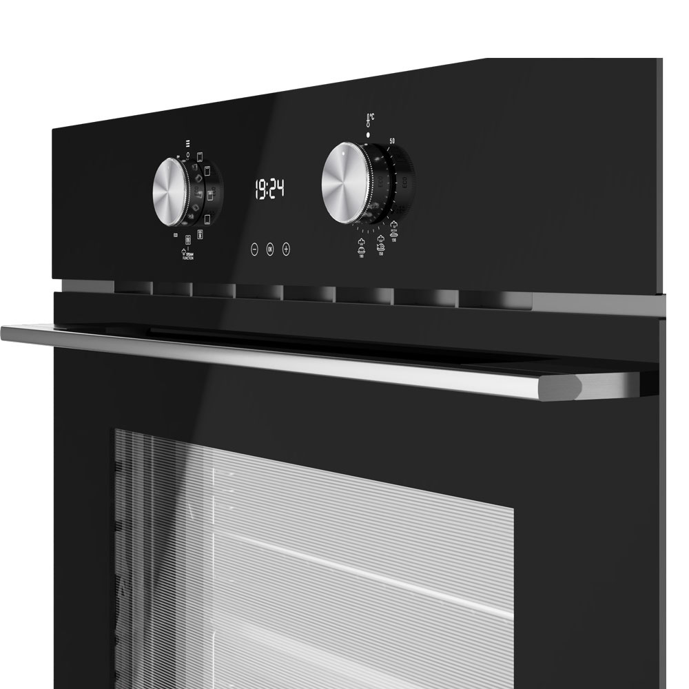Εικόνα της Σετ Teka Φούρνος HLB 8418 P BK Πυρόλυση & Hydroclean Black + Εστία TBC 64120 TSC BK 111000083+112550028