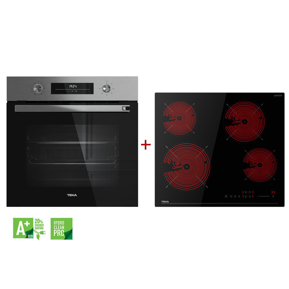 Εικόνα της Σετ Teka Φούρνος HSB 6466 SS Airfry + Εστία Κεραμική TBC 64120 TSC BK 111010082+112550028