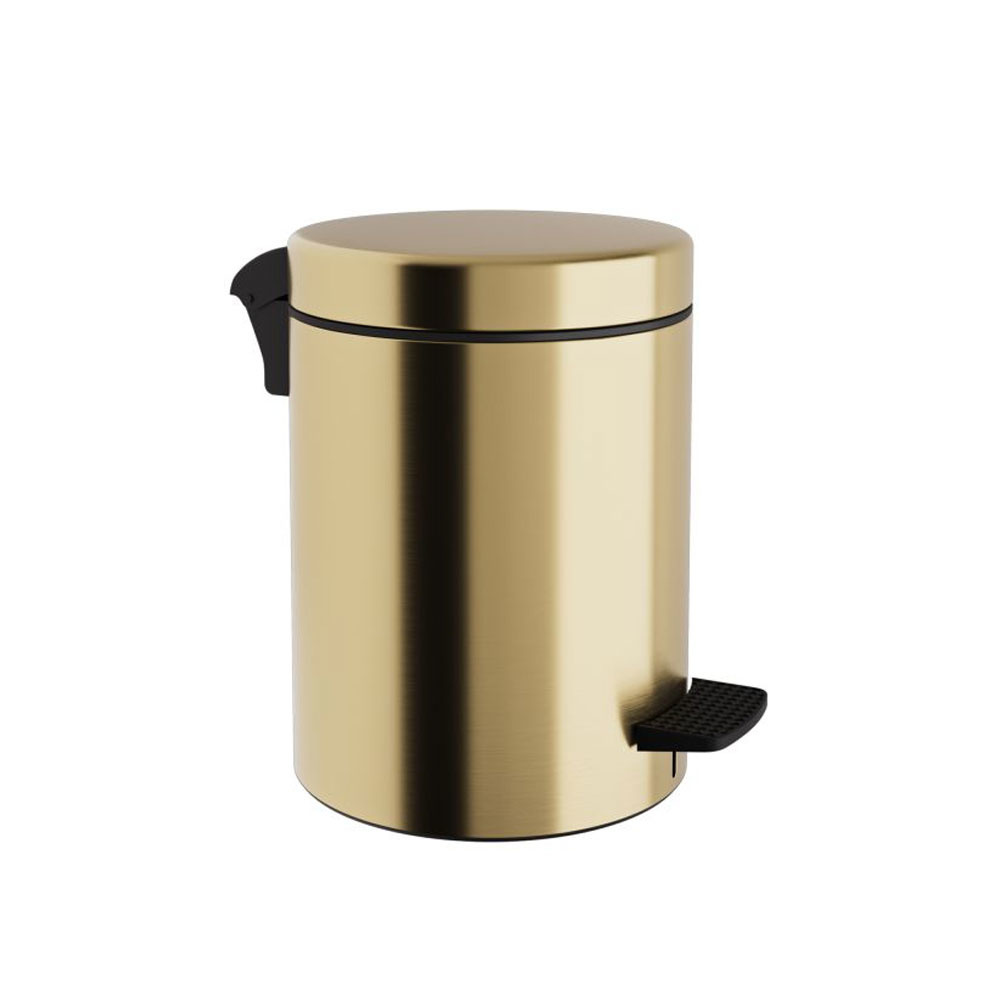 Εικόνα της Χαρτοδοχείο Pam&Co 05-136-023 5lt Soft Close Ø20xH28(cm) Brushed Gold