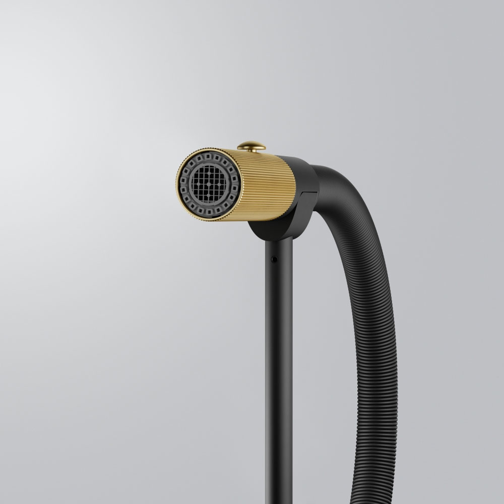Εικόνα της Μπαταρία Κουζίνας Franke Maris Stripes Semi Pro Spray MBG Ντους Black Matt Gold 3153101065 (115.0747.679)