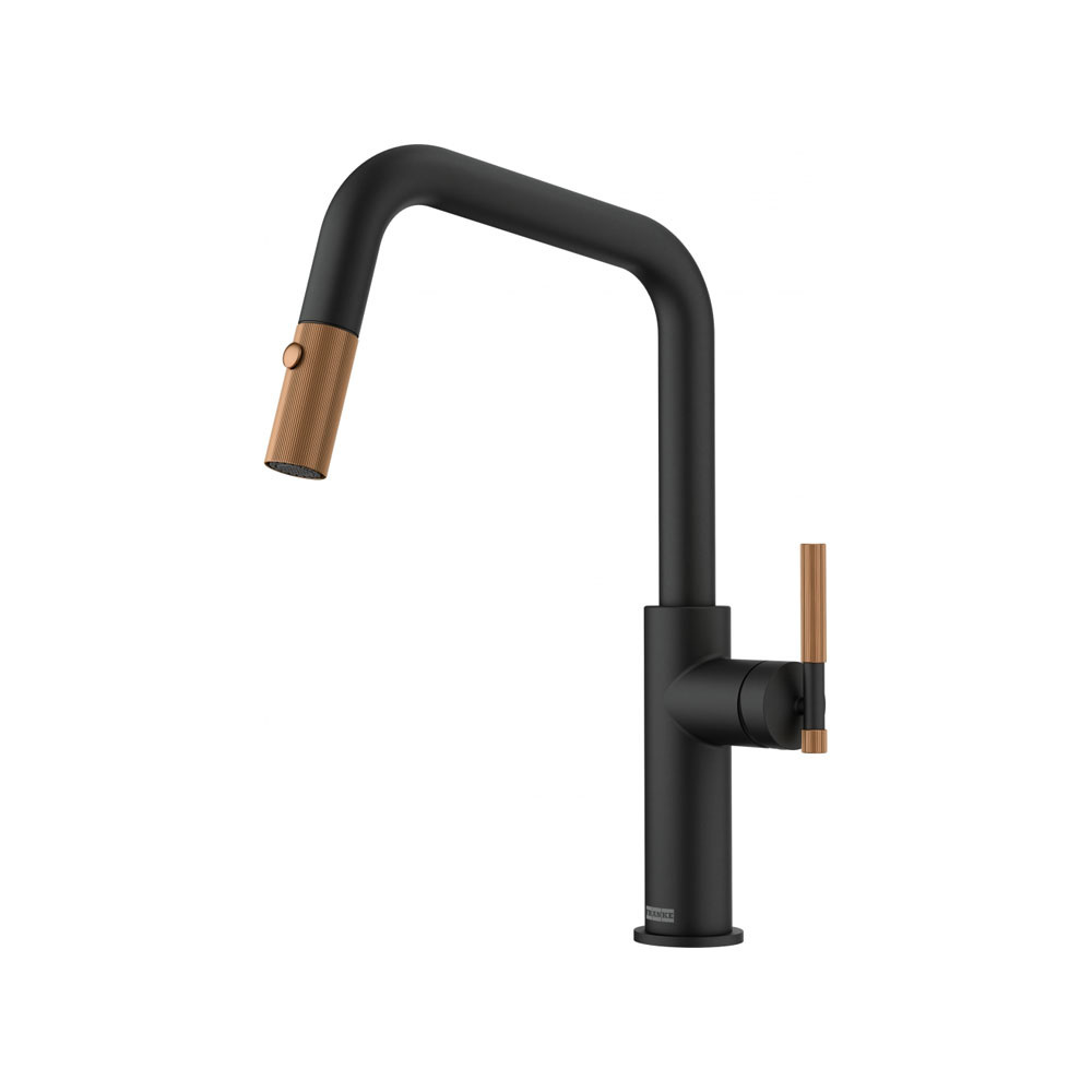Εικόνα της Μπαταρία Κουζίνας Franke Maris Stripes U MBC Ντους Black Matt Copper 3153101064 (115.0747.677)