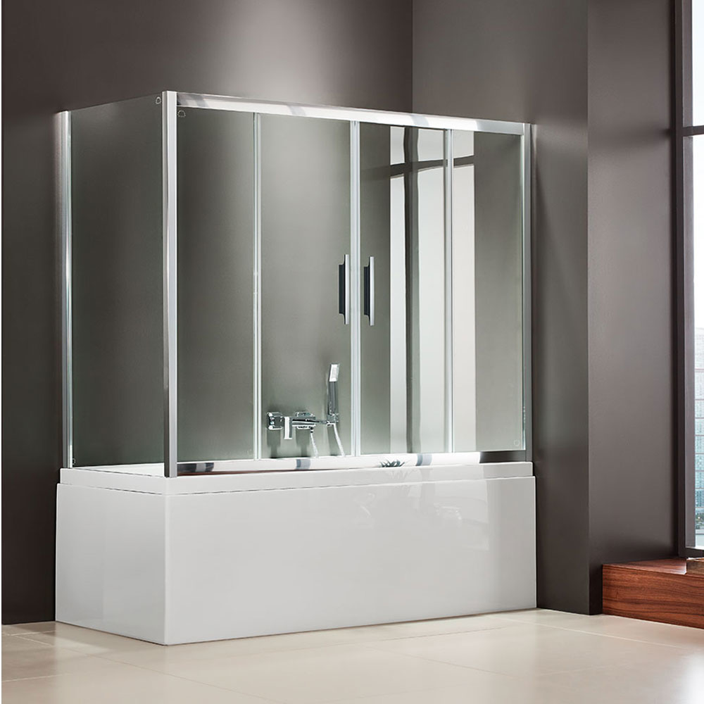 Εικόνα της Καμπίνα Μπανιέρας Axis Bath Slider 2+2 SLB2X160T-100 157-161cm Clear