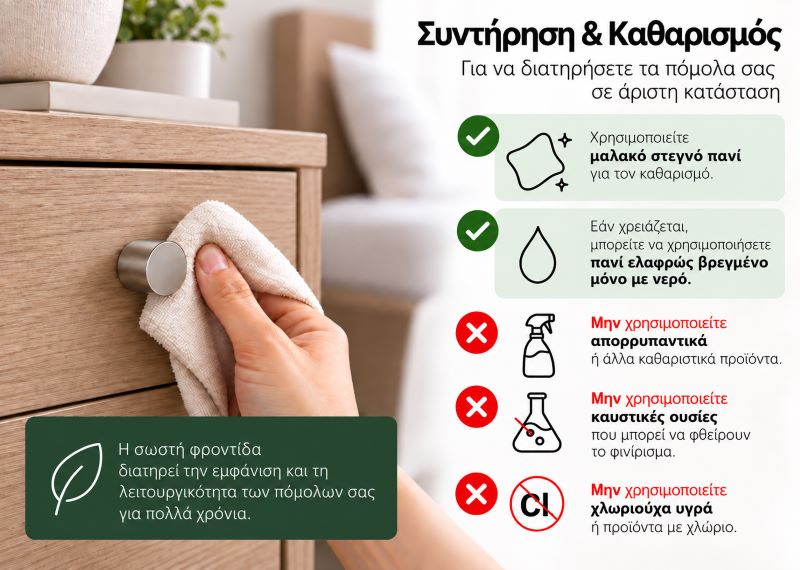 Εικόνα της Πόμολο Επίπλων Roline 523 Αντικέ Με πορσελάνη Κρακελέ